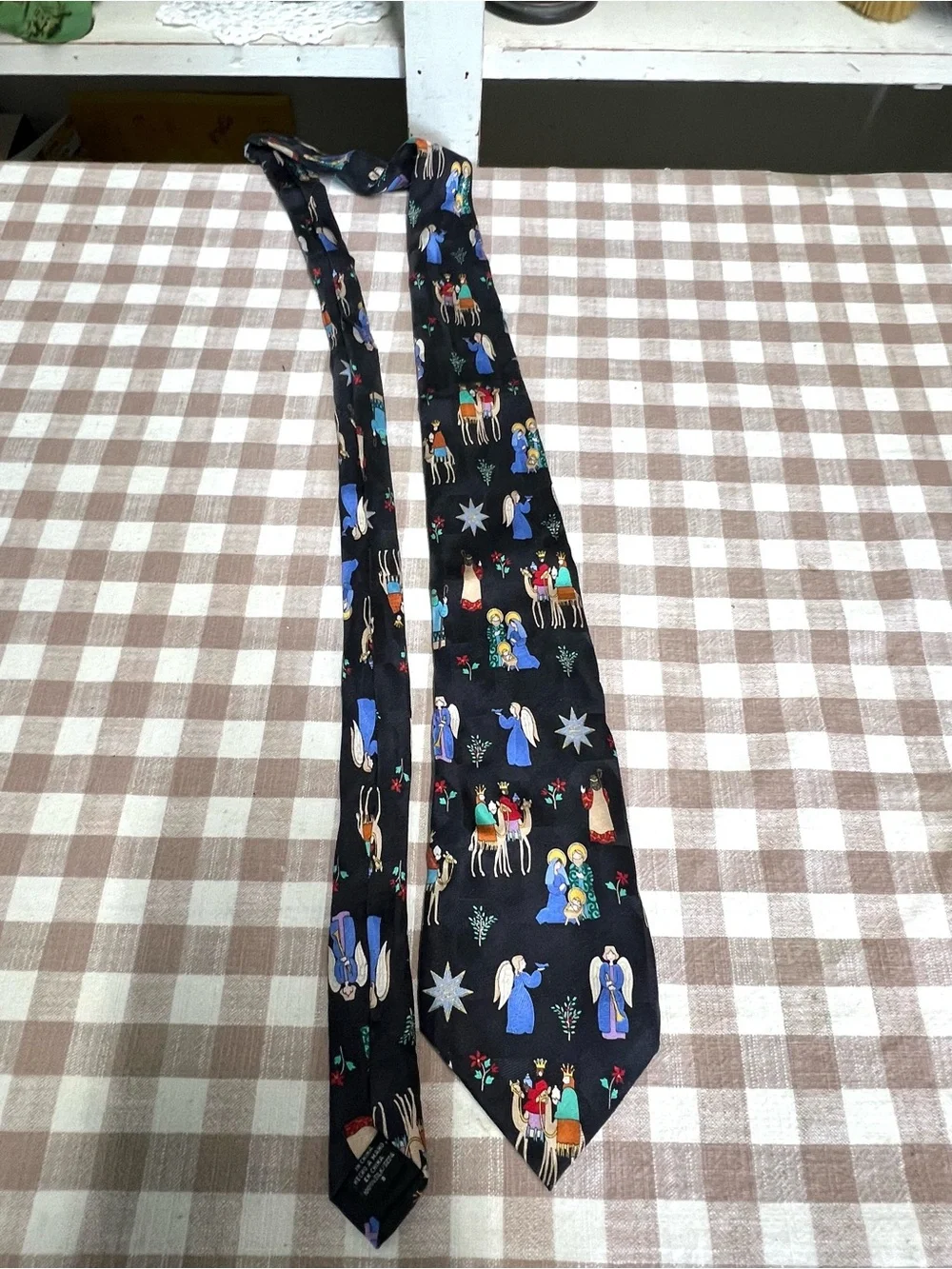 Vintage American greetings shades of the season silk tie 2002 holiday Christmas